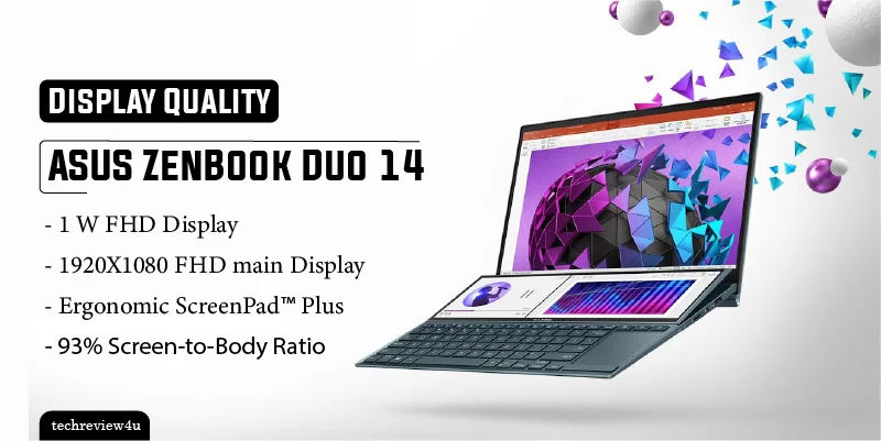 Display Quality of ASUS ZenBook Duo 14